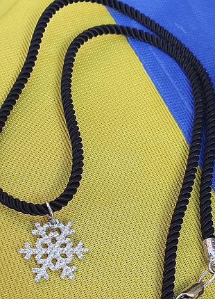 Кулон снежинка из серебра 925 пробы, магазин myuvelir 7