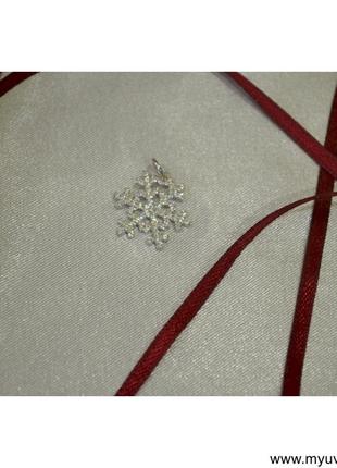 Кулон снежинка из серебра 925 пробы, магазин myuvelir 6