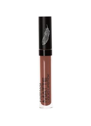 Farmasi velvet matte liquid lipstick 106- chocolate fame рідка матова помада matte liquid farmasi 4 мл.