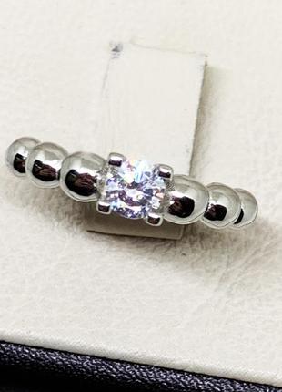 Кольцо серебряное с кубическим цирконием 18 2,86 г