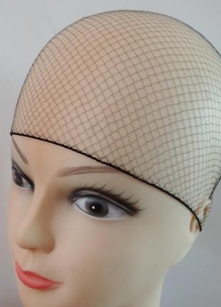 Сетка шапочка для волос на ночь 2 штуки we55c черная. шапочка для сна под парик