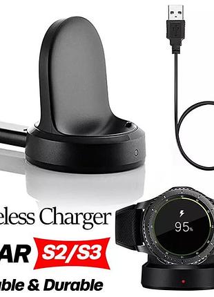 Беспроводная зарядка док-станция для смарт часов samsung galaxy watch gear s2 / gear s3 / 42mm / 46mm yodis-d3