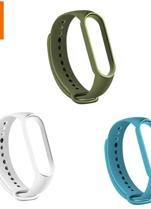 Силиконовые ремешки 3шт для фитнес браслета трекера xiaomi mi band m3 set 3-5. ремінець для xiaomi mi band m31 фото