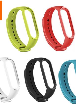 Силиконовые ремешки 5шт для фитнес браслета трекера xiaomi mi band m3 set 5-3. ремінець для xiaomi mi band m3