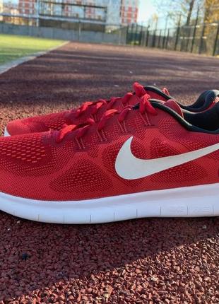 Оригинальные беговые кроссовки nike free rn 2017,880839-601,game red,off white р47.5/30.5см3 фото