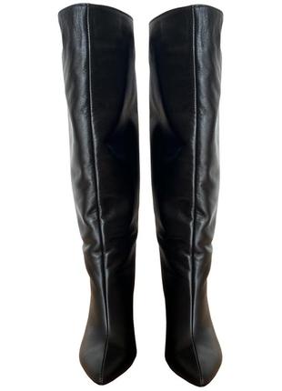 Ексклюзивні жіночі високі чоботи, шкіра. р.36