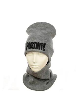 Набір шапка і снуд фортнайт fortnite