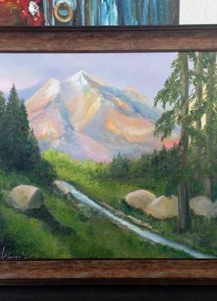 Захід сонця, олія, полотно