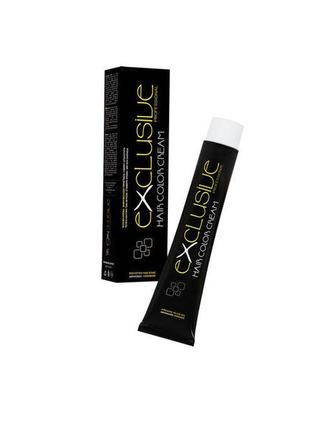 Стойкая крем краска для волос интенсивный красный блонд 7.66 εxclusive hair color cream 100 мл3 фото