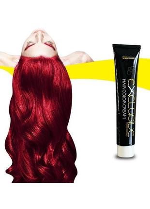 Стойкая крем краска для волос красный ирис светлый блонд 8.62 εxclusive hair color cream 100 мл2 фото