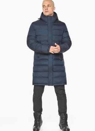 Качественная зимняя куртка для мужчин  braggart "aggressive" 51450 тёмно синяя8 фото