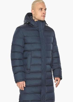 Качественная зимняя куртка для мужчин  braggart "aggressive" 51450 тёмно синяя6 фото