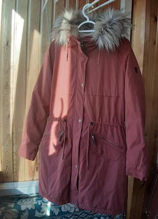 Женская куртка парка удлиненная демисезон пальто плащ тренч1 фото