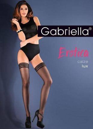 Женские чулки gabriella erotica lux 20den 1/2 черный