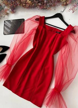 Сілуетна нарядна  вечірня облягаюча міні сукня- бандаж 42 44 46 розмір2 фото