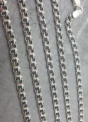 Серебряная цепочка бисмарк (вес 11,8 грамм. ширина 4.5 мм)