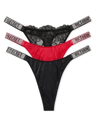 Набор трусиков со стразами от victoria’s secret оригинал