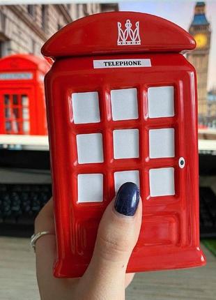 Гуртка "london" - червона телефонна будка6 фото