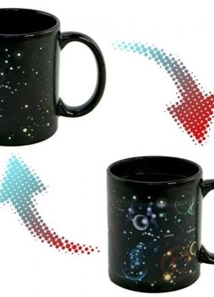 Чашка хамелеон звездное небо созвездия1 фото