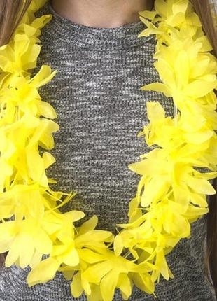 Гавайські леї гібіскус (жовті) 60см1 фото