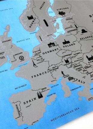 Скретч карта европы travel map europe6 фото