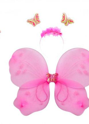Набор бабочки 45х35см (розовый)1 фото