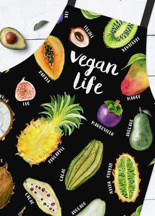 Фартух повноколірний colorful vegan life