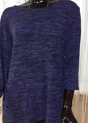 Кофта, свитер английского бренда colours трехнитка с красивой спинкой, размер м4 фото