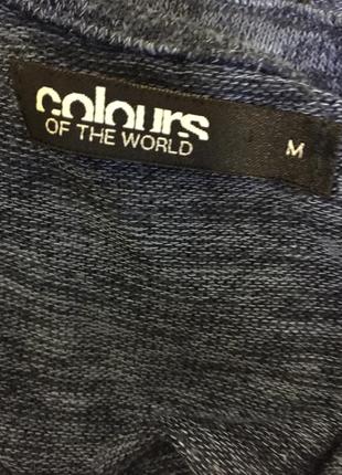 Кофта, свитер английского бренда colours трехнитка с красивой спинкой, размер м5 фото