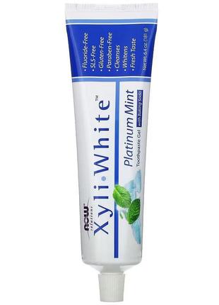 Now foods solutions xyliwhite гелевая зубная паста с пищевой содой. 181 г