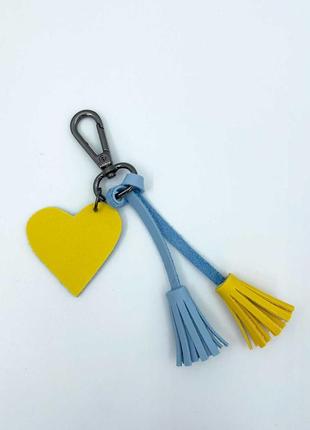 Патріотичний брелок на сумку жовто-блакитний брелок на карабіні брелок україна2 фото