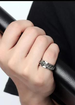 Мужское женское кольцо колечко цепь медицинское серебро сталь нержавейка мужское женское женское женское