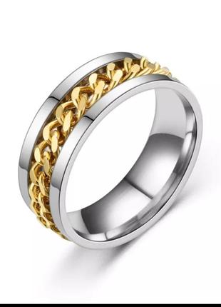 Медаль кольцо кольца спиннер унисекс женское мужское кольццо цепь медицинское золото серебро медицинское серебро1 фото