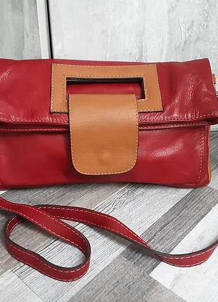 Стильна шкіряна сумка. італія.