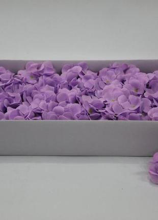 Квіти із мила - гортензія лаванда для створення розкішних нев'янучих букетів і композицій з мила