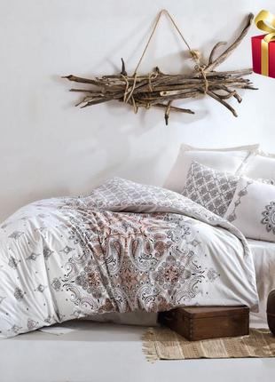 Комплект постельного белья двусторонний cotton box harley bej 160х220 см бежевый