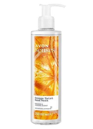 Рідке мило для рук «соковитий апельсин» senses avon 250 ml