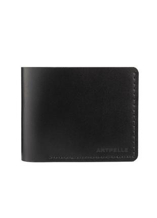 Шкіряний гаманець mini чорний kaiser1 фото