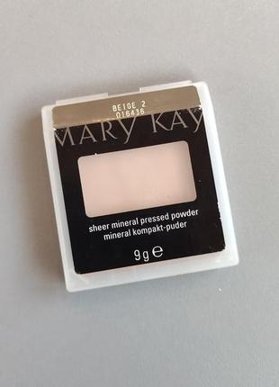 Минеральная компактная пудра беж мери кей mary kay beige 2 016436