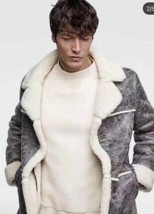 Мужская дубленка zara