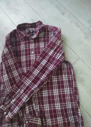 Трендова сорочка у клітинку 🔸h&m