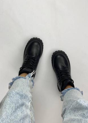 Стильні зимові черевики хутро екошкіра9 фото