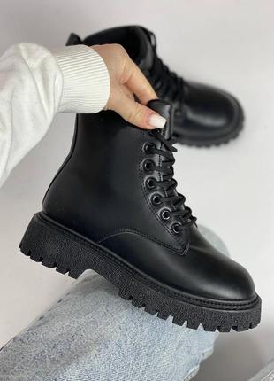 Стильні зимові черевики хутро екошкіра8 фото