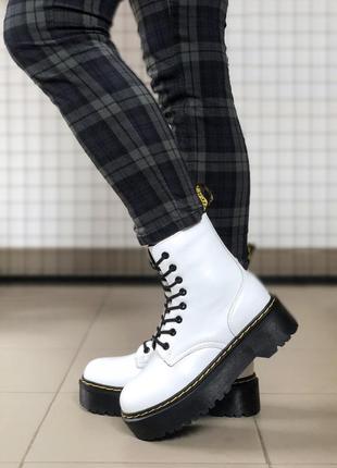 Зимові жіночі черевики dr. martens, женские зимние ботинки доктор мартинс