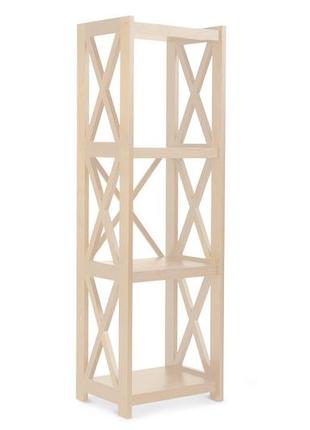 Дерев'яна етажерка е-4 (ваніль)