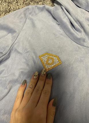 Худі замш зі стразами 4