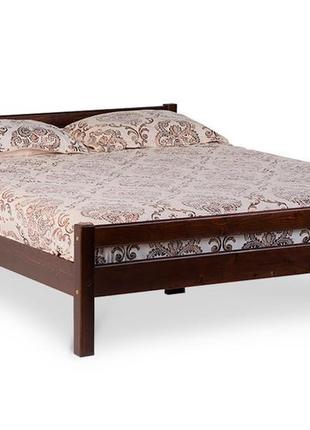 Деревянная двуспальная кровать л-220 (200*160, орех)