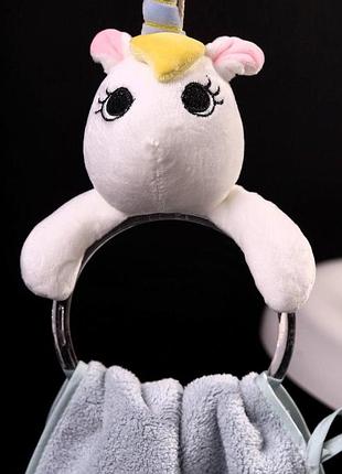 Кільце-тримач для рушника у вигляді іграшки єдиноріг м'який плюшевий кольцо-держатель для полотенца