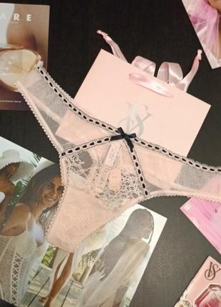 Victoria's secret виктория сикрет вікторія сікрет люксовые трусики стринги dream angels р.м оригинал2 фото