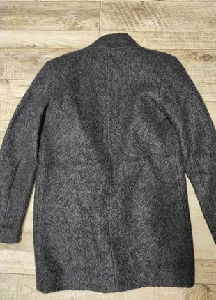 Суперовое деми пальто из шерсти косуха шерстяное полупальто женская одежда5 фото
